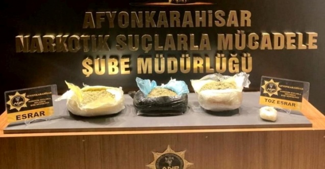 Yolcuda 3 kilo 710 gram esrar ele geçirildi