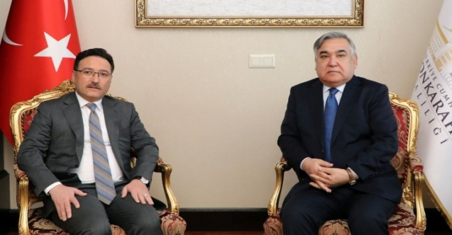 Özbekistan Büyükelçisi'den Vali Gökmen Çiçek’e Ziyaret