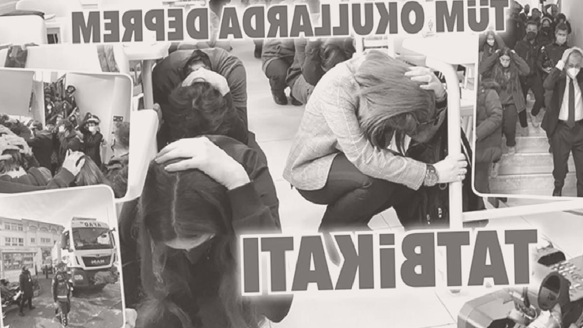 Tüm okullarda deprem tatbikatı