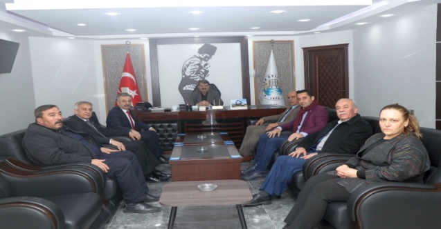 Türk Yerel Hizmet-Sen Yönetiminden Başkan Sarı’ya ziyaret