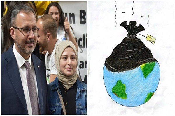 AFSÜ öğrencisi Busenur, Çevre Temalı Ulusal Karikatür Yarışması'nda ikinci oldu