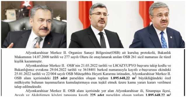 Afyonkarahisar 2. OSB için “Kamu Yararı” kararı alındı