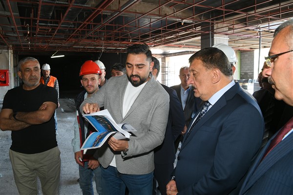 Başkan Gürkan YİMPAŞ binasında incelemelerde bulundu