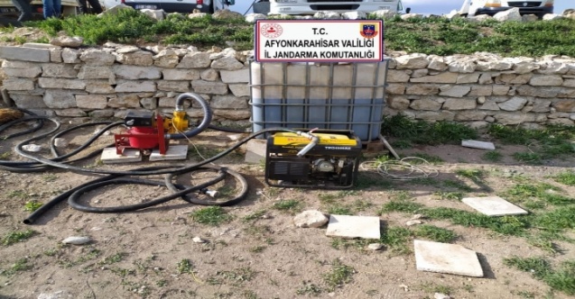 Jandarmadan kaçak akaryakıt operasyonu