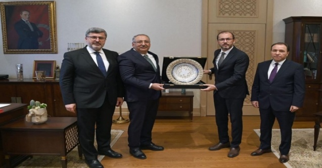 Özkaya ve Rektörler Cumhurbaşkanlığı İdari İşler Başkanlığını Ziyaret Etti