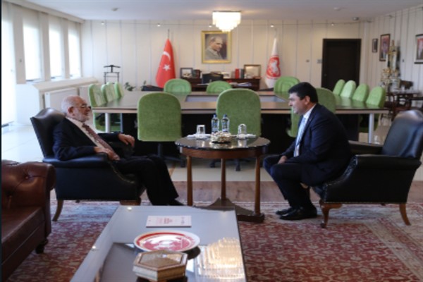Gültekin Uysal, Karamollaoğlu ile bir araya geldi