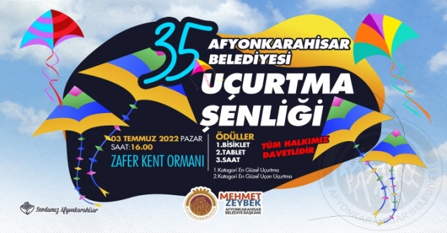 Afyonkarahisar Uçurtma Şenliği Başlıyor