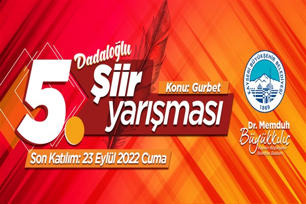 Büyükşehirin 5'inci şiir yarışması