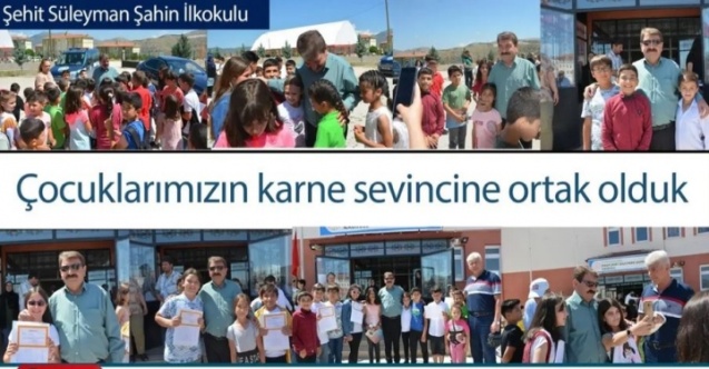 Başkan Sarı,”Çocuklarımızın karne sevincini paylaştık”