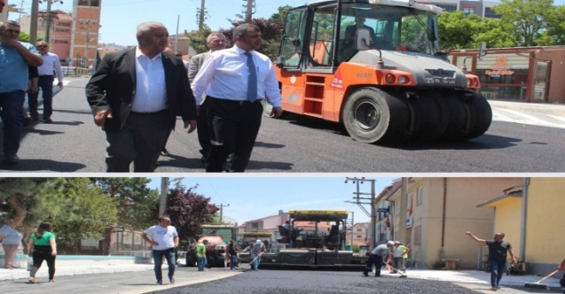 Emirdağ’da Caddeler Asfaltlanıyor