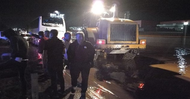 İscehisar-Ankara Karayolu Selden Trafiğe Kapandı