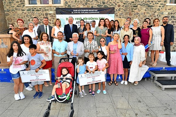 Büyükşehirin çevre dostu kampanyasında ödüller sahiplerini buldu
