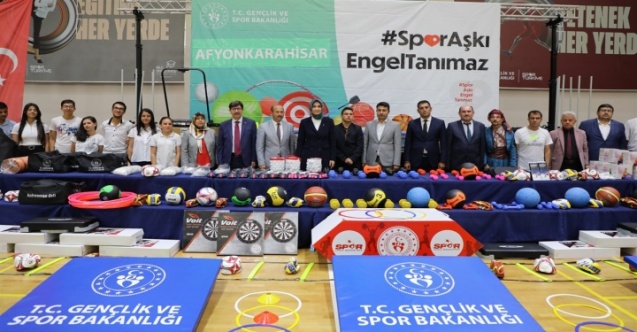 Spor Aşkı Engel Tanımaz Projesi Kapsamında Spor Malzemeleri Sahiplerini Buldu