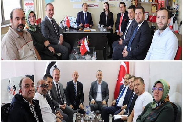 AK Parti heyeti basın derneklerini ziyaret etti