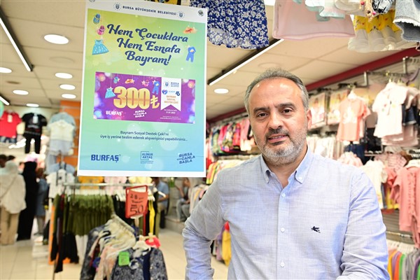 Bursa Belediyesi esnafa çifte bayram yaşattı