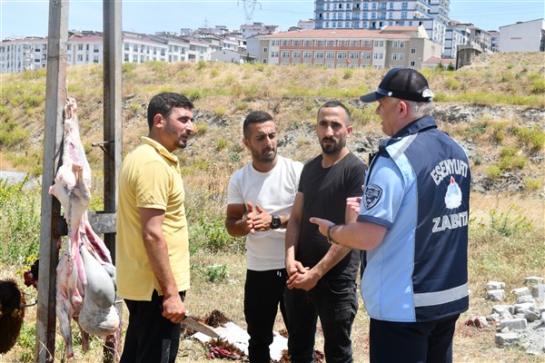 Kurban Bayramı’nda zabıta ekiplerinden dronlu denetim
