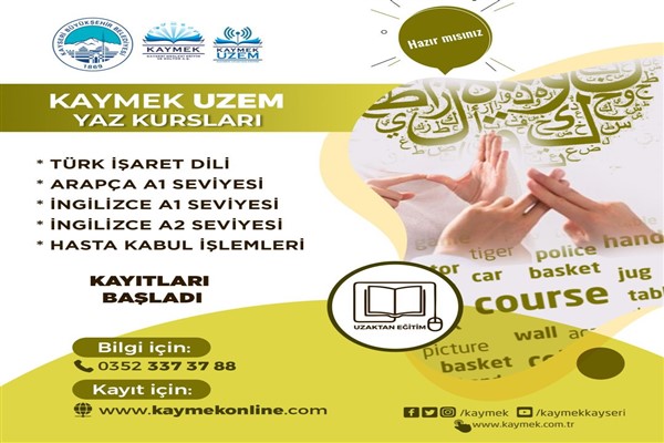 KAYMEK UZEM'in kurs kayıtları başladı