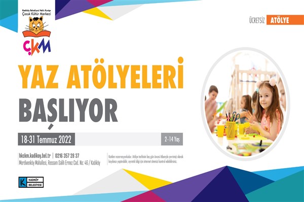 Kadıköy’de çocuklar için yaz atölyeleri başlıyor