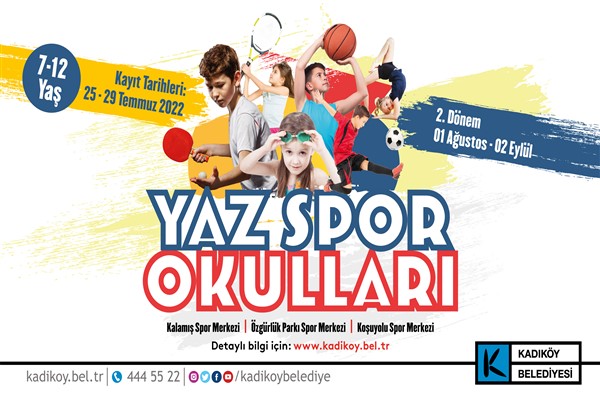Kadıköy'de yaz spor okulu 2. dönem kayıtları başlıyor