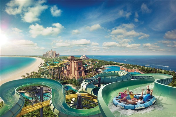 Dubai’ye Emirates ile uçulduğunda Aquaventure Waterpark’a tam gün giriş hakkı kazanılıyor