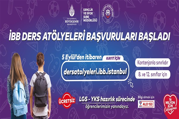 İBB'den öğrencilere 11 ders atölyesi