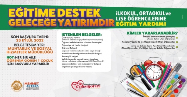 Öğrenci Dostu Başkan’dan Eğitime Destek
