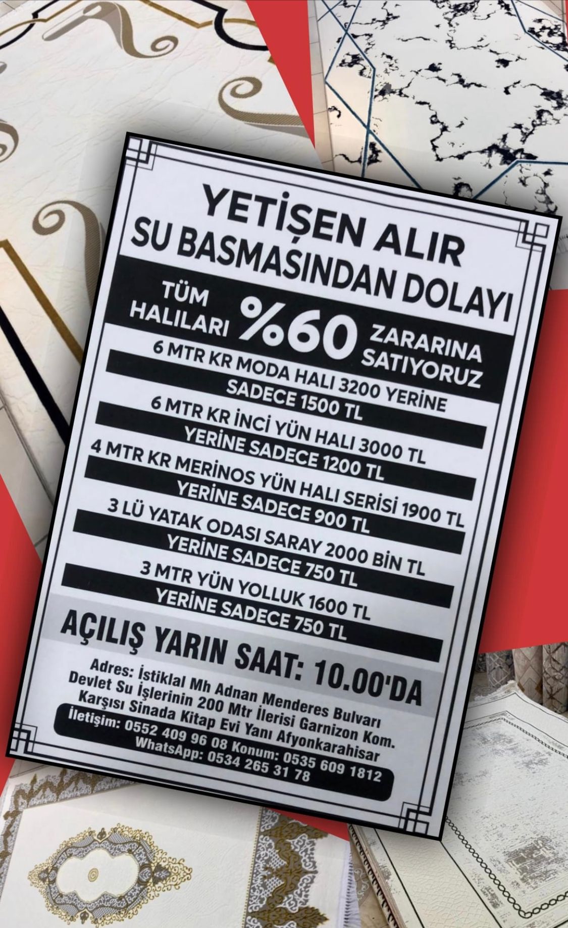 Bu Halılar Bu Fiyata Üstelik Afyonkarahisar'da