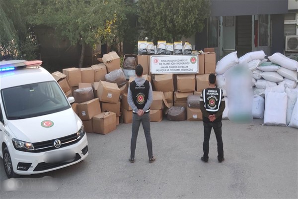 Ankara'da kaçak tütün operasyonu