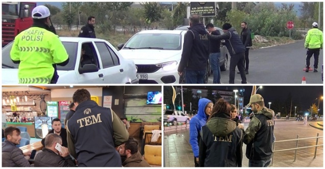 Terör Suçları Ve Huzurlu Sokaklar İçin Emniyet Uygulama Yaptı.