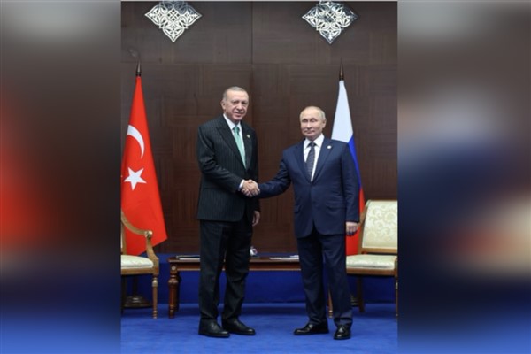 Cumhurbaşkanı Erdoğan, Rusya Devlet Başkanı Putin ile bir araya geldi