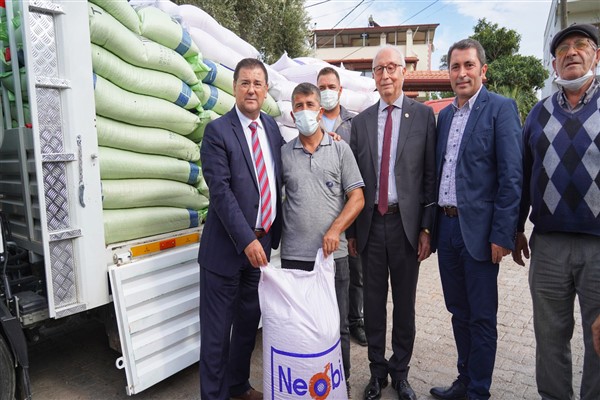 Milas'tan çiftçilere yüzde 50 hibeli buğday tohumu desteği 