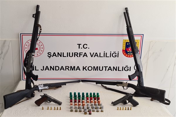 Şanlıurfa'da silah kaçakçılığı operasyonu