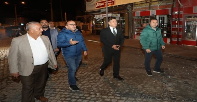 Başkan Zeybek Uzun Çarşı Yenileme Çalışmalarını Gözlemledi