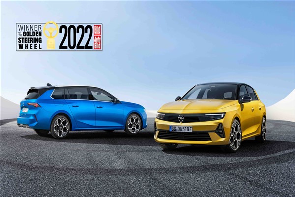 Yeni Opel Astra, 2022 Altın Direksiyon ödülünü kazandı