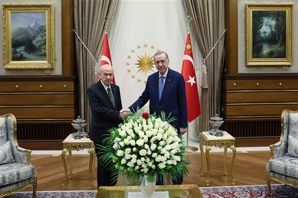 Cumhurbaşkanı Erdoğan, Bahçeli'yi kabul etti