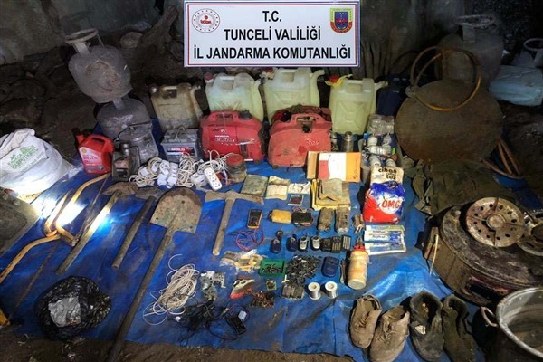 Tunceli'de 14 sığınak imha edildi