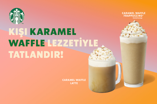 Kışa yakışan ikonik bir Starbucks lezzeti: Caramel Waffle Latte!