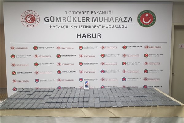 Habur Gümrük Kapısı'nda 330 adet kaçak cep telefonu ele geçirildi