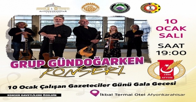 Afyon Gazeteciler Cemiyeti 10 Ocak Çalışan Gazeteciler günü programı