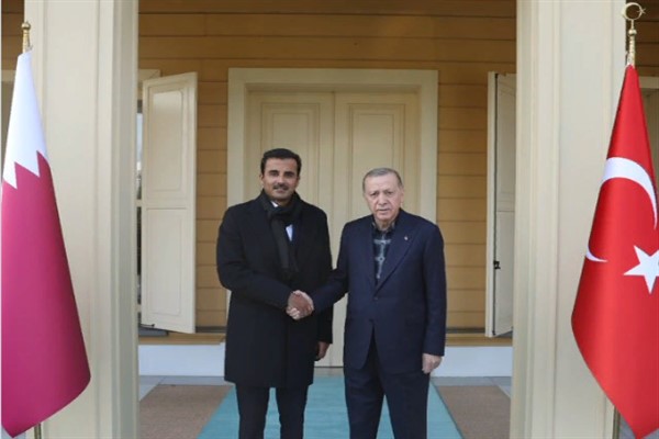 Cumhurbaşkanı Erdoğan, Katar Emiri Şeyh Temim bin Hamed Al Sani'yi kabul etti