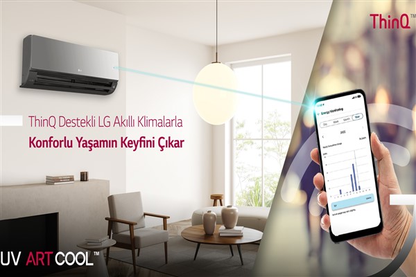 LG ThinQ uyumlu klima modelleri konforlu bir yaşam sunarken enerji tasarrufu sağlıyor