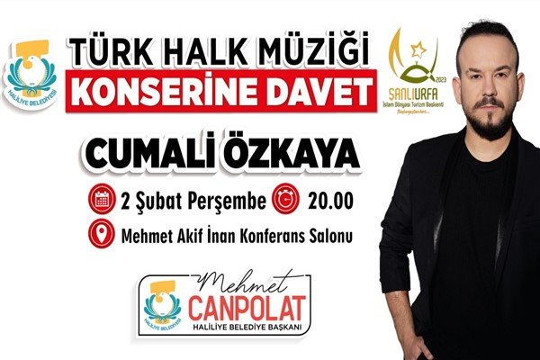 Cumali Özkaya, Şanlıurfa’da sahne alacak